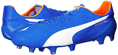 PUMA Evospeedslfg-m - Bañador de Payaso para Hombre, diseño de pez Azul con limón, Blanco y Naranja, Talla 47 EU