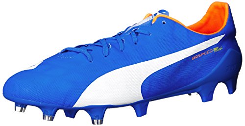 PUMA Evospeedslfg-m - Bañador de Payaso para Hombre, diseño de pez Azul con limón, Blanco y Naranja, Talla 47 EU