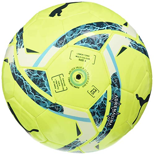 PUMA LaLiga 1 Adrenalina MS Ball Balón de Fútbol, Unisex-Adult, Lemon Tonic-Multi Colour, 4