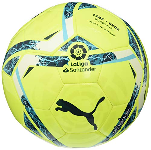 PUMA LaLiga 1 Adrenalina MS Ball Balón de Fútbol, Unisex-Adult, Lemon Tonic-Multi Colour, 4