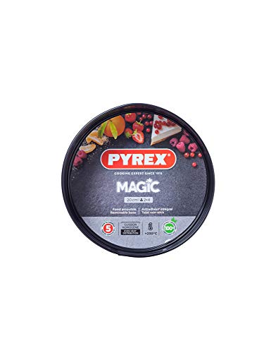 Pyrex Magic Molde para Horno, Negro, 20 cm