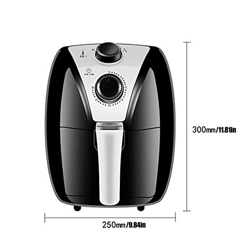 Qks Freidora de Aire para Uso doméstico 3.8L Cocción Saludable y sin Aceite Horno de freidora eléctrica de Aire 1350W Temporizador de Calentamiento rápido y Control de Temperatura Ajustable