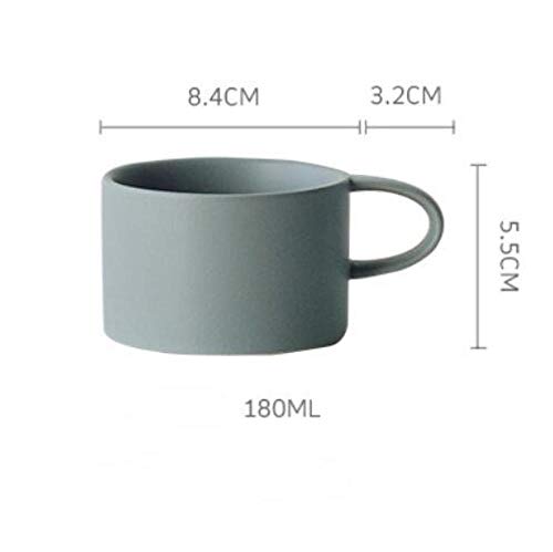 qnmbdgm Taza Macarrón Colores Sólido Mate Taza Estilo nórdico Tazas