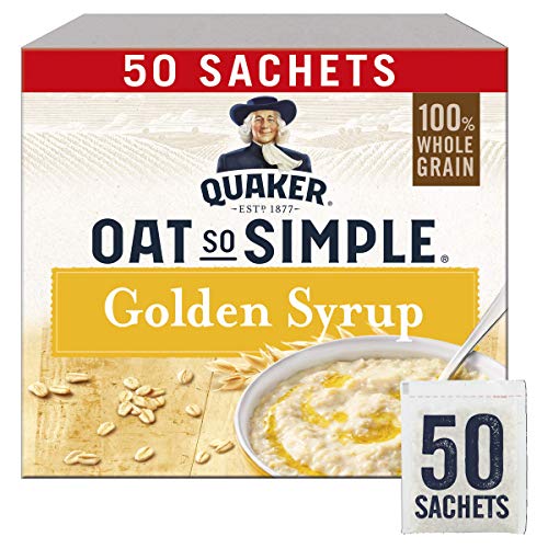 Quaker Oat So Simple Golden Syrup Gachas de avena, 50 x 36 g