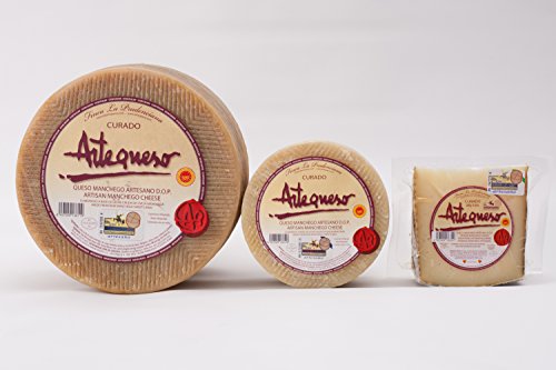 Queso Manchego Artesano Curado D.O.P. - Manchego Artesano D.O.P. - Pieza 1 Kg