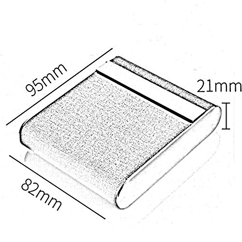 QULONG Caja De Cigarrillos Portátil De Bolsillo Caja De Cigarrillos Portátil El Soporte De Metal Anti-Extrusión Puede Contener 20 Cigarrillos,Marrón