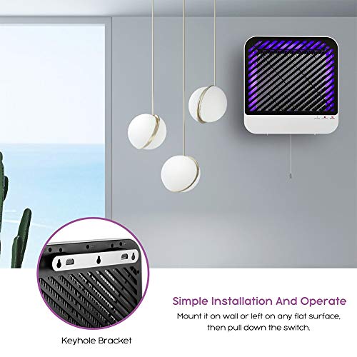 Rabbfay Interior Insecto Zapper UV LED Ligero Volar Zapper Lámpara Antimosquitos, No Tóxico Interior Volar Colector Insecto Trampa Lámpara, para Residencial, Comercial Y Industrial Utilizar