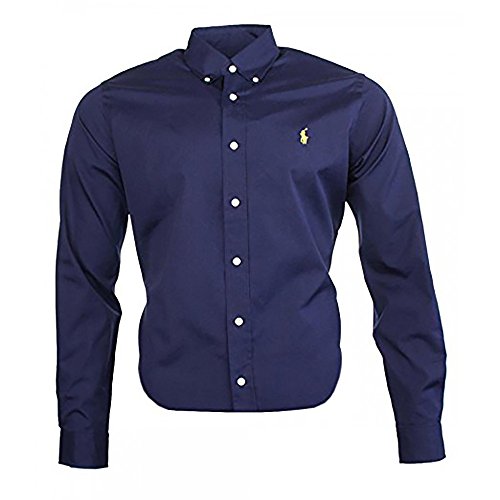 Ralph Lauren Classic Business - Camisa para hombre azul marino XS