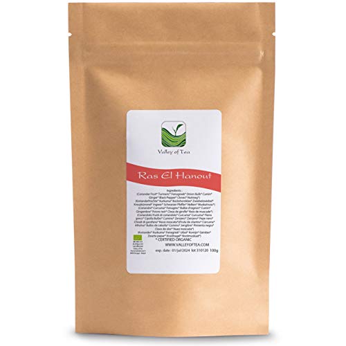 Ras El Hanout Especia Marroquí - Mezcla Condimentos Marroquíes Orgánicos Ras El Hanoit - Especia Tagine 100g