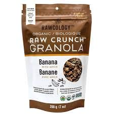 Rawcology - Granola Keto Banana 100% orgánico y natural | Sin azúcares añadidos, sin gluten, sin lactosa, raw, vegana, paleo | 200g