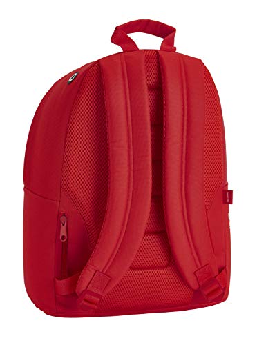 Real Sporting de Gijón Mochila Juvenilpara Portátil, Naranja 14,1", 310x160x410mm