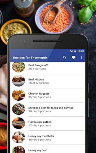 Recipes for thermomix