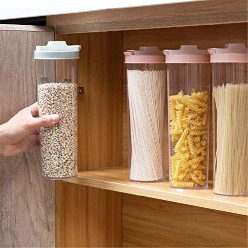 Recipientes herméticos para pasta de espagueti de cocina, caja de almacenamiento de alimentos y fideos, recipiente de cereales 3 unidades