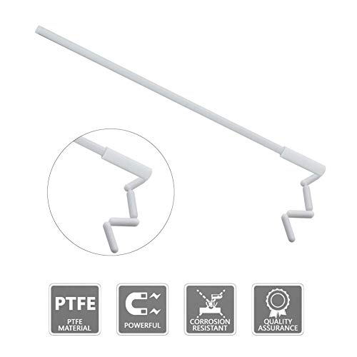 Recuperador de barra de agitación magnética de 27.5 cm, longitud de 10.83 pulgadas, PTFE de teflón, anticorrosivo, anticorrosivo, químico recuperador de químicos