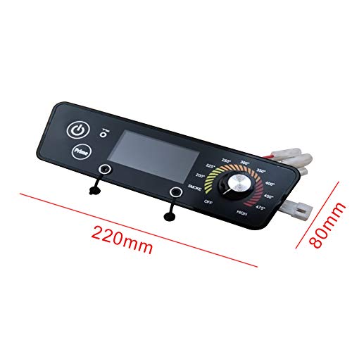 Reemplazo la Placa del Controlador del termostato Acero Inoxidable Fácil operar Cocina Digital Precisa Interfaz Dual Parrillas pellets Pantalla LCD RTD Temperatura Ajustable