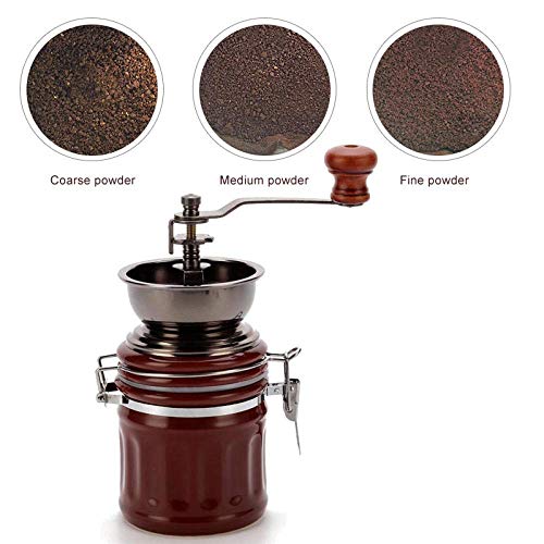 Reeseiy Molinillo De Mano De Cerámica Para Uso Doméstico Molino De Café De Madera De Estilo Vintage Molienda Diseño De Rueda De La Fortuna Máquina De Cafetera Manual Venta De Productos De Uso Diario P