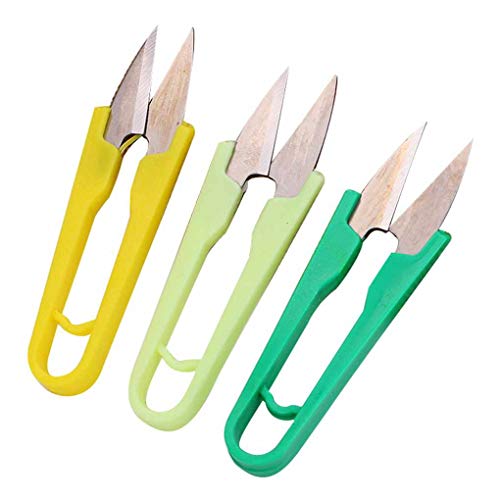 Regard L 6pcs Tela de la Ropa a Medida Craft Mini Tijeras de Costura SNIP Corte de Hilo Hilado de la Forma de U Clippers Color al Azar