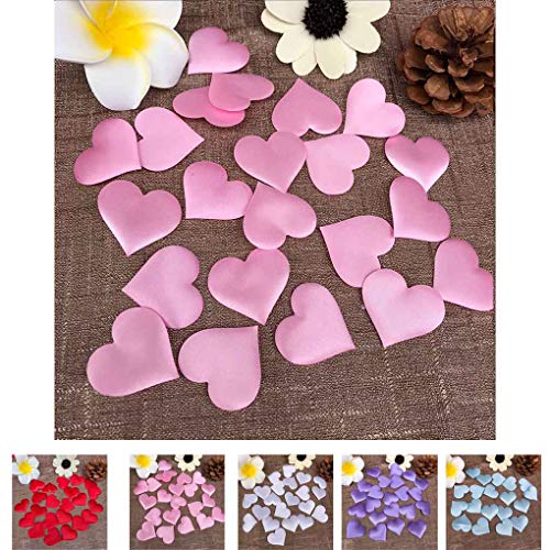 Regard L Forma 100PCS Diseño del Amor del corazón pétalos de la Flor Compromiso de la Boda del Confeti de la decoración de la Tabla