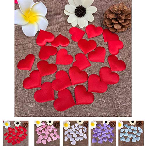 Regard L Forma 100PCS Diseño del Amor del corazón pétalos de la Flor Compromiso de la Boda del Confeti de la decoración de la Tabla