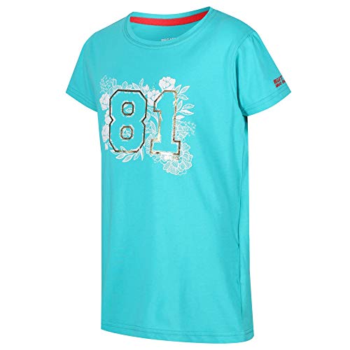 Regatta Camiseta de Manga Larga Unisex para niños Bosley II Coolweave de algodón, Unisex niños, Camiseta, RKT091, Cerámica, 3-4