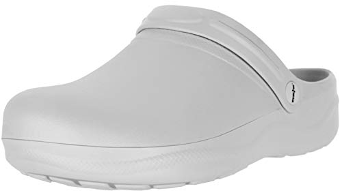 REIS - Zuecos y pantuflas unisex, 37 EU, Blanco, 1