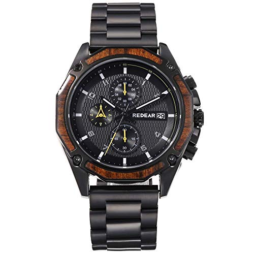 Relojes De Pulsera,Reloj De Cuarzo Luminoso Impermeable Multifuncional para Hombres, Color Acero A