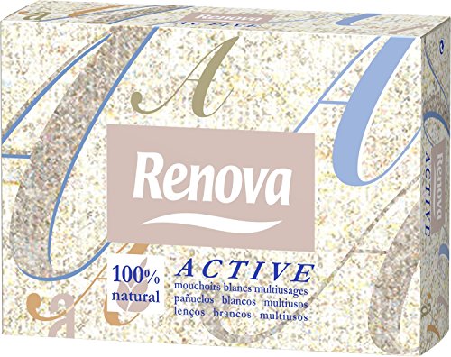 Renova Active Mini Blancos Pañuelos faciales - 46 pañuelos