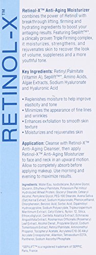 RETINOL-X retinol-x triple action anti-aging crema hidratante, de 1 onza de la botella