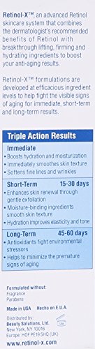 RETINOL-X retinol-x triple action anti-aging crema hidratante, de 1 onza de la botella