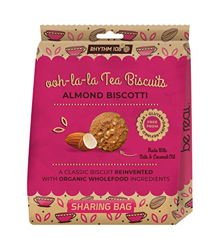 RHYTHM 108 Galletas de té veganas y sin gluten orgánicas comparten bolsa mixta (108) 4 x 135 g