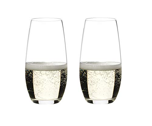 RIEDEL O Wine Tumbler Copas de champán, Cristal, incoloro, Set of 2