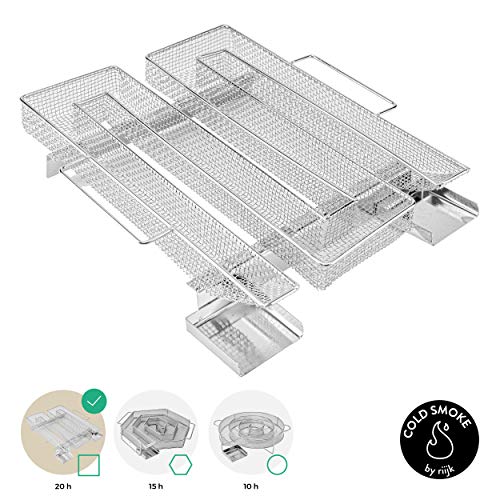 riijk Generador de Humo Frío para Ahumar - para Barbacoa, Horno de Ahumado y Todo Tipo de Generador de Humo Frío - M-Forma