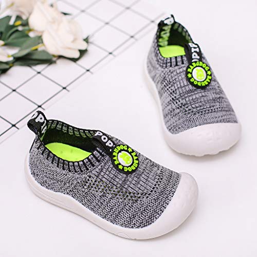 Riou Zapatillas Deportivas Unisex para niños y niñas Casuales Antideslizante Zapatillas Tejido Hueco Transpirable Calzado Deportivo Calcetines Zapatos Ligeras