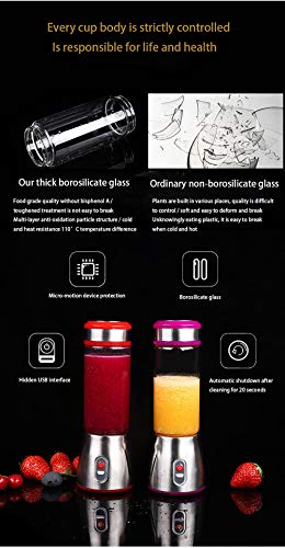 RISTARWH Exprimidor portátil Multifuncional eléctrico para el hogar exprimidor de Frutas Taza Recargable Mini exprimidor,Purple