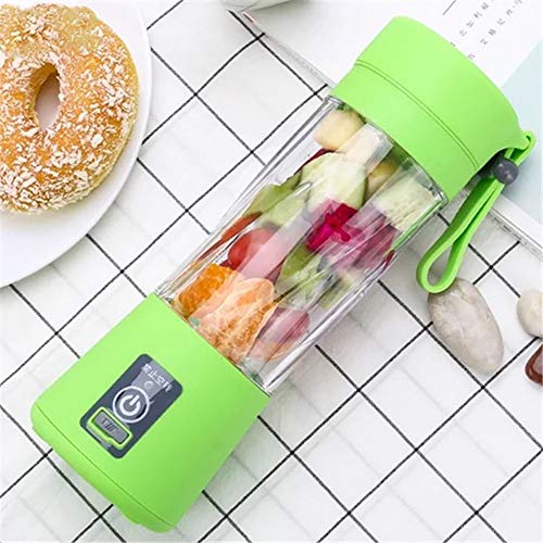 RISTARWH Juicer Taza Recargable Multifuncional portátil del exprimidor del USB, Taza de Mezcla eléctrica del Jugo de la Fruta,Green