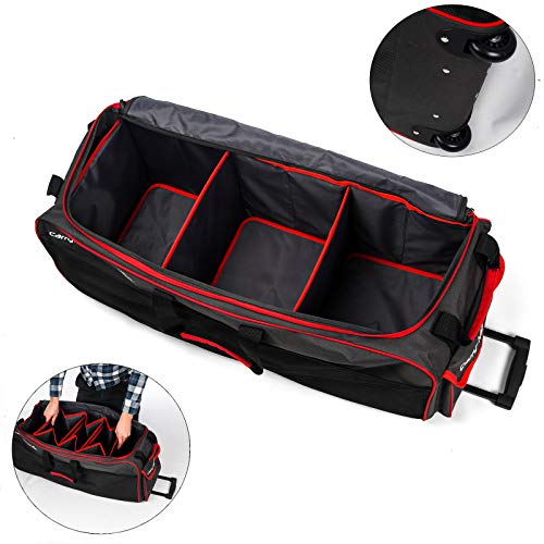 Roamwild Carry-More 3 en 1 Organizador de Almacenamiento de Maletero/Carrito Multi Compartimiento Patas Antideslizantes, Bolsillo Lateral de Malla y Bolsa frigorifica de 24 litros Plegable para Coche