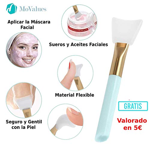 Rodillo de Jade Verde, Gua Sha y Pincel - Set de Masaje Facial en Piedra 100% Natural - Masajeador Anti Arrugas, Reducción de Ojeras, Desinflama, Intensifica Tratamientos de Belleza para el Rostro