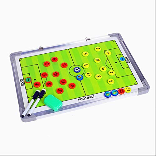 RoseFlower Carpeta Táctica de Futbol, Carpeta Pizarra Táctica de Entrenamiento Entrenador Magnéticas de Fútbol con Imanes, Lapiceros y Borrador (Tamaño: 45 x 30 cm)