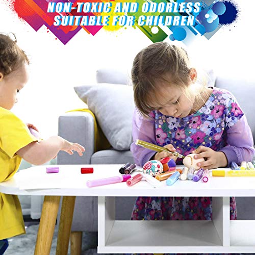 Rotuladores acrílicos de 12 colores, resistentes al agua, metalizados, para pintar piedras, pinturas acrílicas para niños, DIY cerámica, vidrio, porcelana, metal, plástico, madera