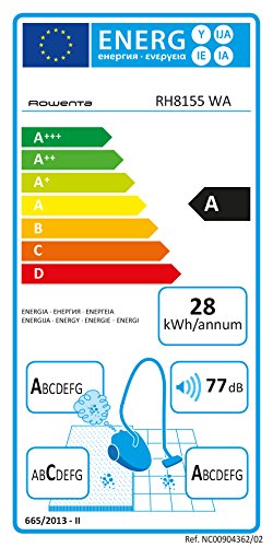 Rowenta RH8155 Powerline Extreme Cyclonic - Aspiradora sin Bolsa (Muy silenciosa, Alta Potencia de succión, sin Bolsa)