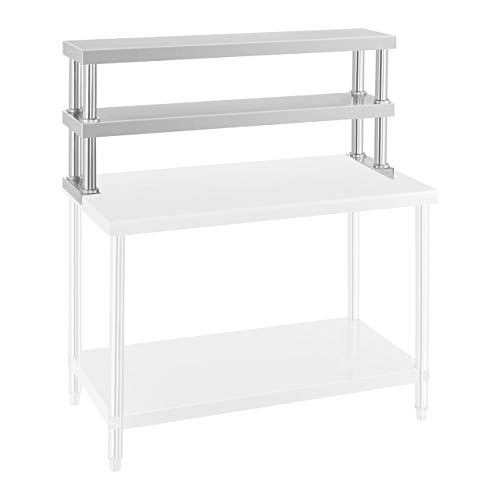 Royal Catering - RCER 120 - Estantería de Acero para Mesa - 120 cm - 2 estantes