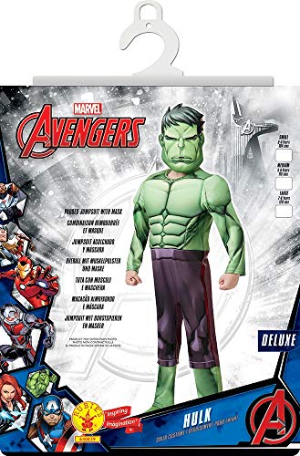 Rubies 640839M Marvel Vengadores Hulk Deluxe disfraz infantil para niños de 5 a 6 años