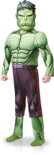 Rubies 640839M Marvel Vengadores Hulk Deluxe disfraz infantil para niños de 5 a 6 años