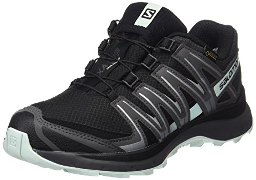 Salomon XA Lite GTX W, Zapatillas de Trail Running para Mujer, Negro/Turquesa (Black/Magnet/Fair Aqua), 38 2/3  EU