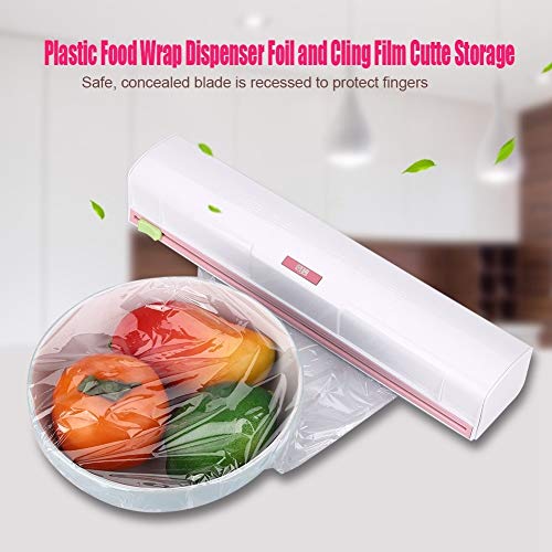 Samfox Cling Film Cutter, Kitchen Cortador Cling Film Cortador de Almacenamiento Foil Dispensador