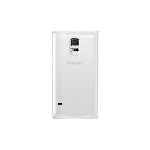 Samsung S-View - Funda para móvil Galaxy S5 (Inteligente, permite controlar funciones como la cámara, las notificaciones o las llamadas entrantes, impermeable), color blanco