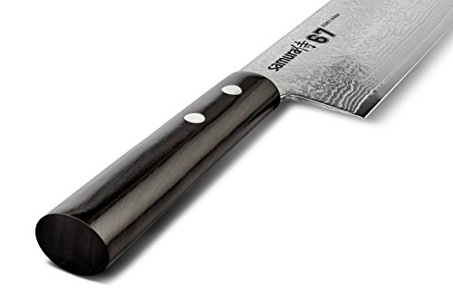 SAMURA Damasco 67 - Cuchillo de Acero japonés para santoku (7,0 Pulgadas, 67 Capas)…