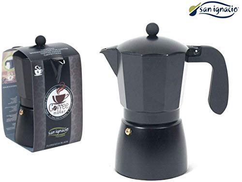 San Ignacio CAFETERA 9T ALU Florencia Black SG, Aluminio, Negro