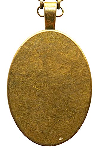 Santet Artesanía Medalla con Las siglas de Jesucristo pintadas a Mano sobre Loza