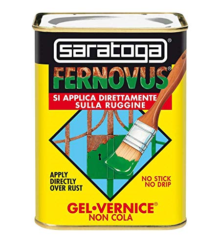 Saratoga - Pintura Gel anticorrosiva, lista para usar sin necesidad de tratamientos preliminares, en lata de 750 ml, color blanco hielo brillante